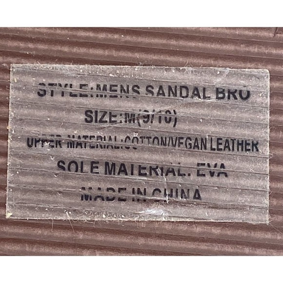 NEW Sole Mates‎ Men’s Flip Flops Sandals NEW Brown Size 9/10 - Picture 10 of 10